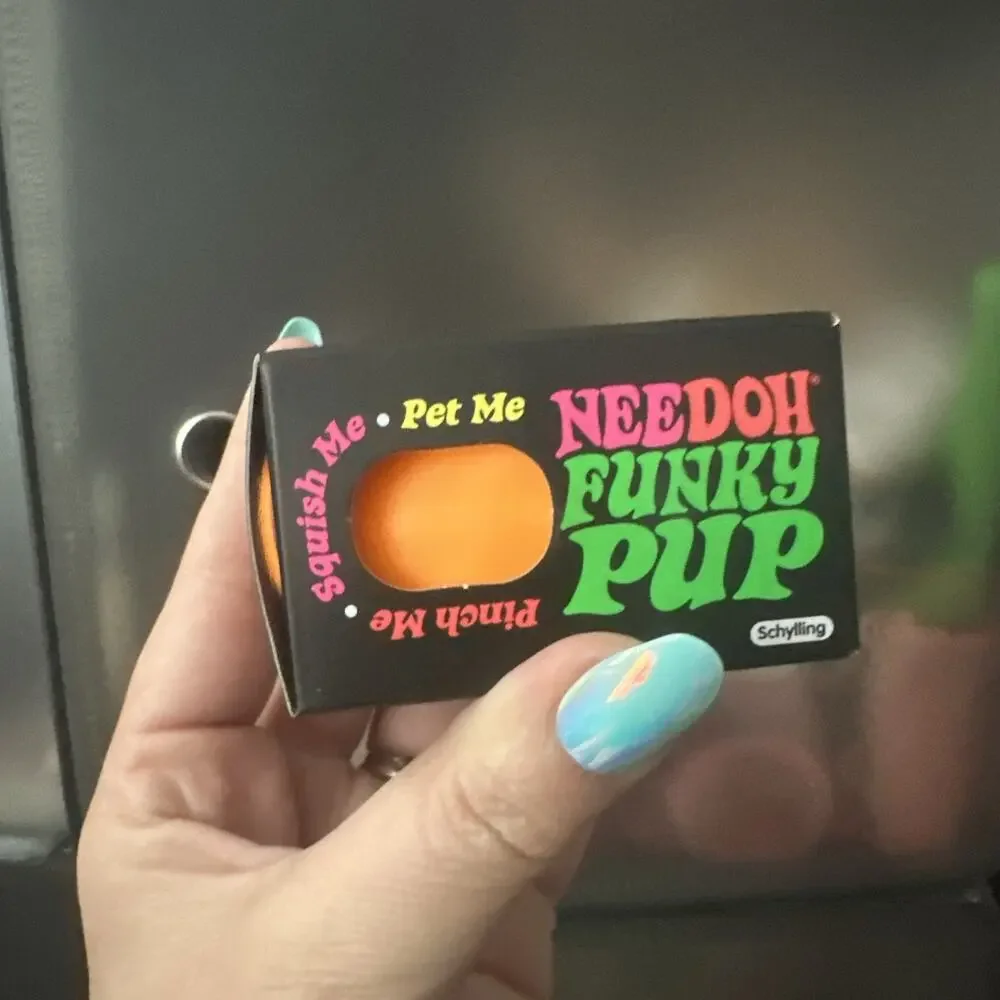 NeeDoh Funky Pup Orange Schylling Sensory Fidget Squishy New Sealed Authentic